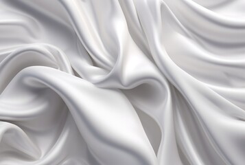 Obraz premium white fabric texture background for business card,banner,product display. generative ai