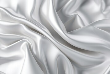 Naklejka premium white fabric texture background for business card,banner,product display. generative ai