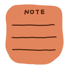 Cute Note Pad Lined Paper Pad Cute Note Pad Piece Brown Note Pad With Lined