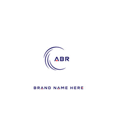 ABR logo. A B R design. White ABR letter. ABR, A B R letter logo design. Initial letter ABR linked circle uppercase monogram logo. A B R letter logo vector design.	
