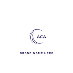 ACA logo. A C A design. White ACA letter. ACA, A C A letter logo design. Initial letter ACA linked circle uppercase monogram logo. A C A letter logo vector design.	
