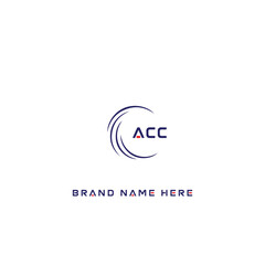 ACC logo. A C C design. White ACC letter. ACC, A C C letter logo design. Initial letter ACC linked circle uppercase monogram logo. A C C letter logo vector design.	
