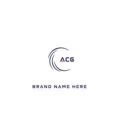 ACG logo. A C G design. White ACG letter. ACG, A C G letter logo design. Initial letter ACG linked circle uppercase monogram logo. A C G letter logo vector design.	
