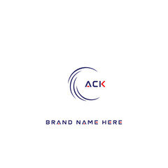 Obraz premium ACK logo. A C K design. White ACK letter. ACK, A C K letter logo design. Initial letter ACK linked circle uppercase monogram logo. A C K letter logo vector design. 