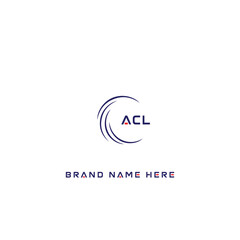 ACL logo. A C L design. White ACL letter. ACL, A C L letter logo design. Initial letter ACL linked circle uppercase monogram logo. A C L letter logo vector design.	
