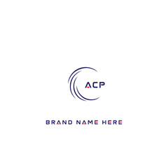 ACP logo. A C P design. White ACP letter. ACP, A C P letter logo design. Initial letter ACP linked circle uppercase monogram logo. A C P letter logo vector design.	
