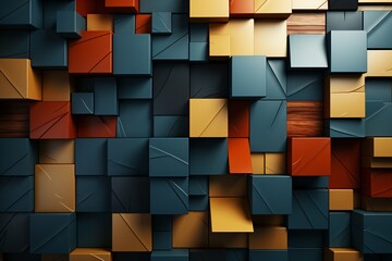 A colorful mosaic wallpaper pattern