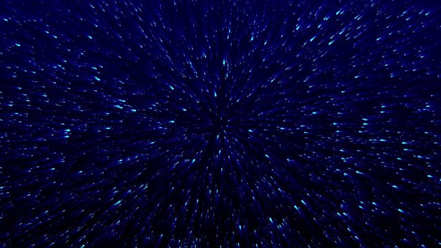 Star or lines shape seamless loop rotation animation. Space infinity stars