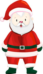 Santa claus cartoon illustration, Transparent background.