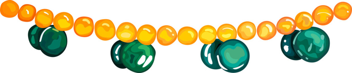 Christmas calligraphic element illustration, Transparent background.