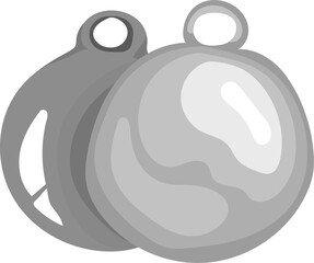 Christmas ball cartoon illustration, Transparent background.