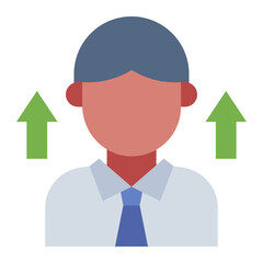 Growth skill employee icon