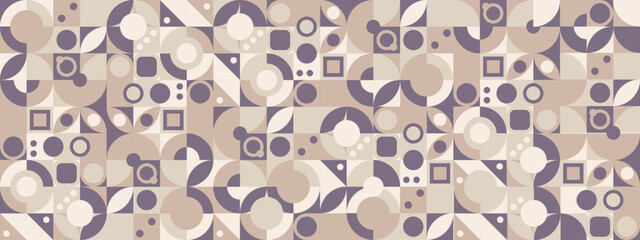 Colorful colourful geometric mosaic seamless pattern illustration with creative abstract shapes.