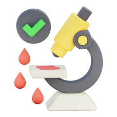 microscope 3d icon illustration