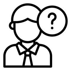 Question doubt solution employee icon