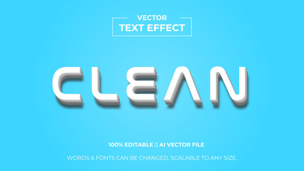 Clean typography premium editable text effect - Style text effects. banner, background, wallpaper, flyer, template, presentation, backdrop. editable text effect. vector illustration