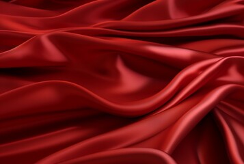 Obraz premium luxury red fabric texture background. generative ai