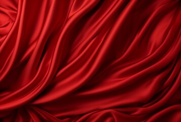 Fototapeta premium luxury red fabric texture background. generative ai