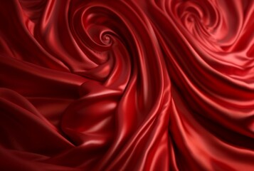 Fototapeta premium luxury red fabric texture background. generative ai