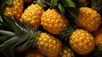 Pattern of pineapple tropical fruit decorated with water drops seamless repeatable and tileable texture pattern of fresh pineapple fruit background colors texture fruits pattern