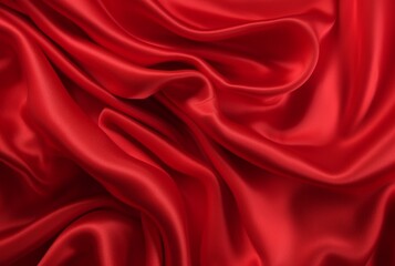 Obraz premium luxury red fabric texture background. generative ai