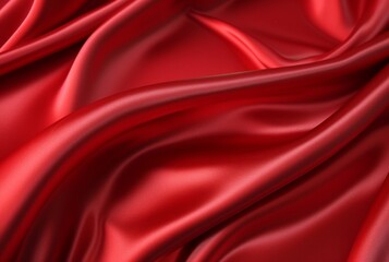Obraz premium luxury red fabric texture background. generative ai