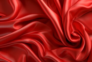 luxury red fabric texture background. generative ai
