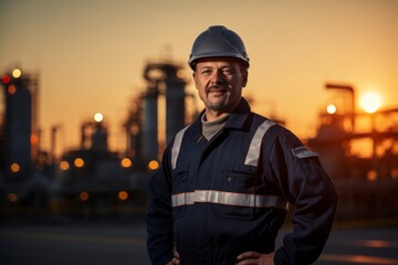 worker at refinery
