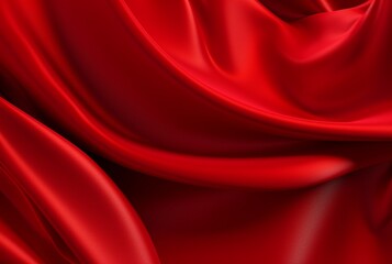 Obraz premium luxury red fabric texture background. generative ai