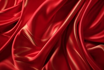 Obraz premium luxury red fabric texture background. generative ai