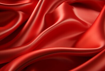 Obraz premium luxury red fabric texture background. generative ai