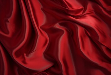 Obraz premium luxury red fabric texture background. generative ai