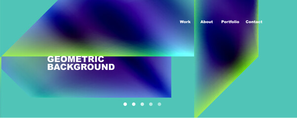 Minimalist geometric abstract background with fluid gradients. Vector Illustration For Wallpaper, Banner, Background, Card, Book Illustration, landing page