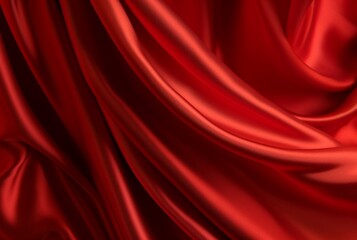 Obraz premium luxury red fabric texture background. generative ai