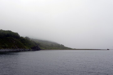 Long-term firing point No. 210 at Cape Low on Popov Island in Peter the Great Bay of the Sea of Japan