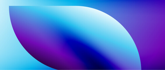 Circles and round shapes with gradients. Minimal abstract background, round geometric shapes, clean and structured design