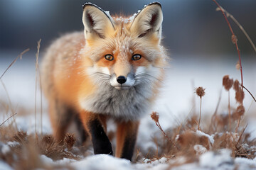 Red Fox in winter fox