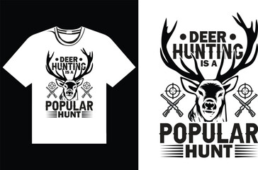 Hunting shooter legend pine deer vintage t-shirt design