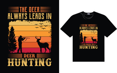 Hunting T shirt Design Vector