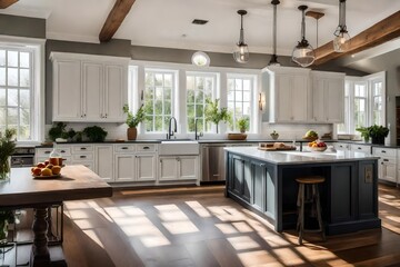Natural light is often desirable in a kitchen, and windows can also provide ventilation.
