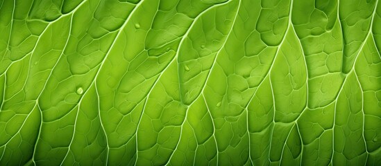 40x magnification of microscopic green celery leaf.