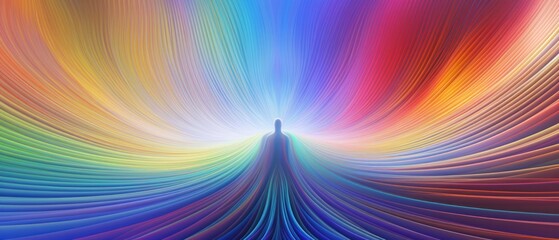 Obraz premium Abstract rainbow background. Generative AI.