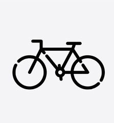Desain logo bike hybrid modern. Bicycle logo design black and white