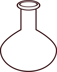 Erlenmeyer Glass  Vector Line/Outline Illustration and icon, etc