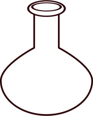 Erlenmeyer Glass  Vector Line/Outline Illustration and icon, etc