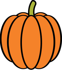 Pumpkin  Vector Line/Outline Illustration and icon, etc