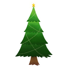 Christmas tree - hand drawn