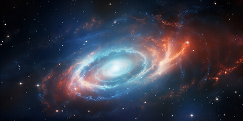 Fototapeta na wymiar Beyond Horizons: Delving into the Vast Universe of Stars and Nebulae