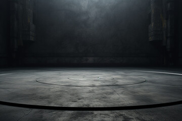 暗いコンクリートのテクスチャー背景。A dark concrete floor texture　Generative AI - obrazy, fototapety, plakaty