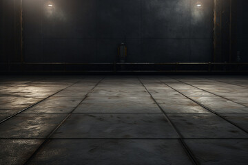 暗いコンクリートのテクスチャー背景。A dark concrete floor texture　Generative AI - obrazy, fototapety, plakaty